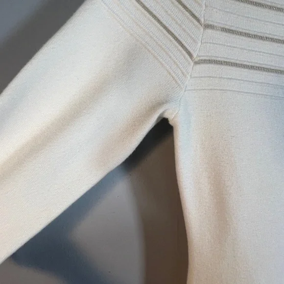 Jessica Howard Ivy  3/4 sleeve sweater dress with sheer details - Picture 7 of 12